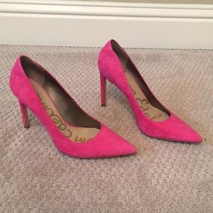 Sam Edelman Dea Pink Suede Pump
